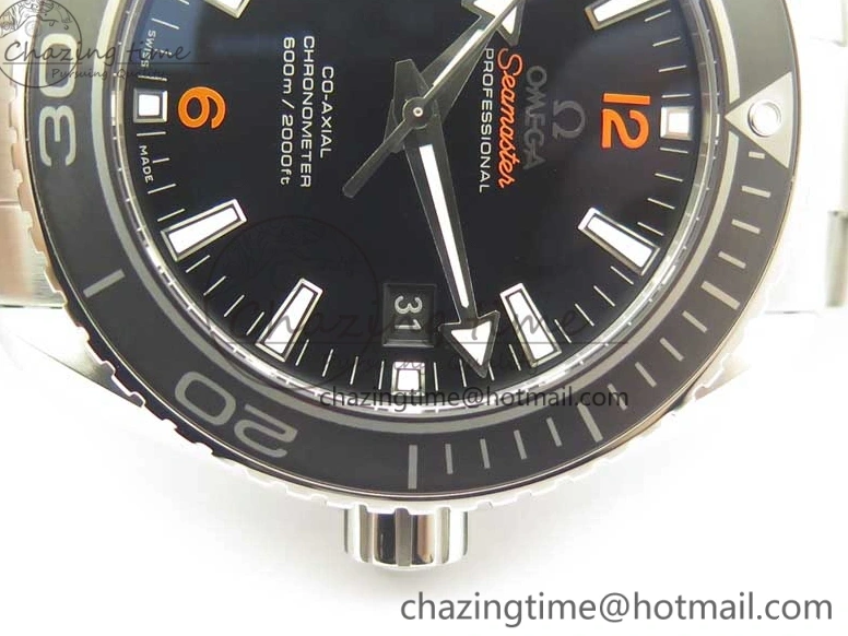 0117 Durable Planet Ocean Professional Ceramic Bezel 45.5mm 1:1 VSF Best Edition Orange Markers on SS Bracelet A8500 Super Clone 8052